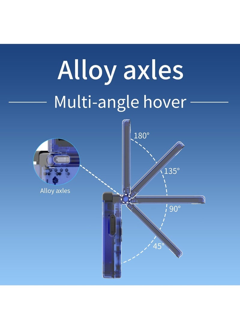 Flip Handheld Game Console, 3.5-inch IPS Screen, Linux H700 Video Game Player, Support Streaming WIFI Bluetooth (Transparent Blue, 64G) - Image 4