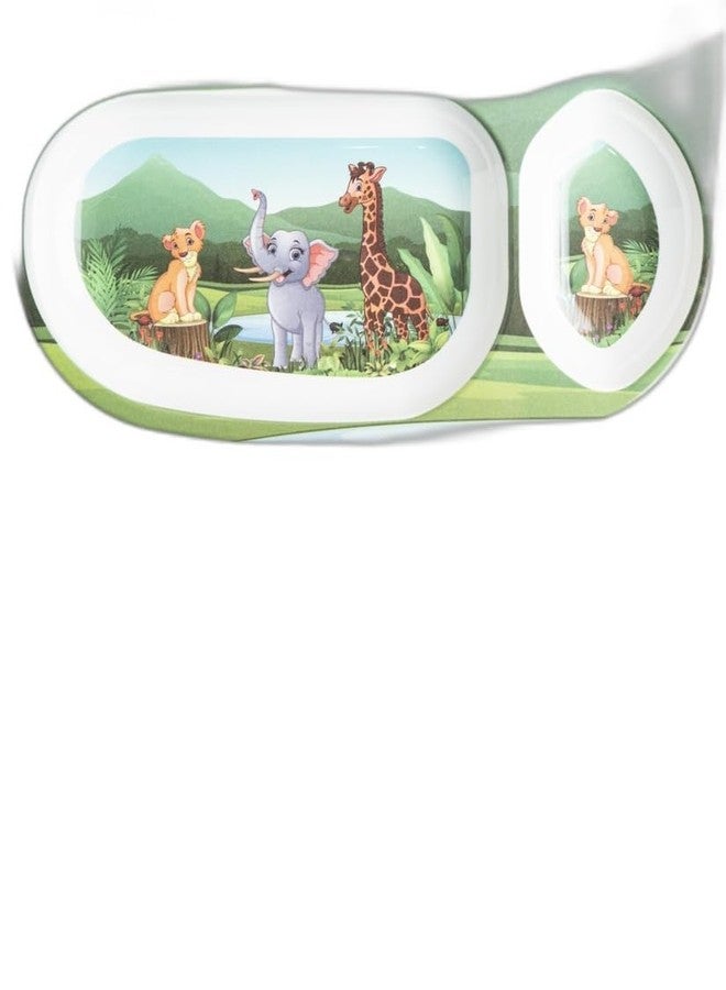 Superware Wild Animal Kids Dinner Set Melamine 5 Piece Set, Perfect for Children - Image 3