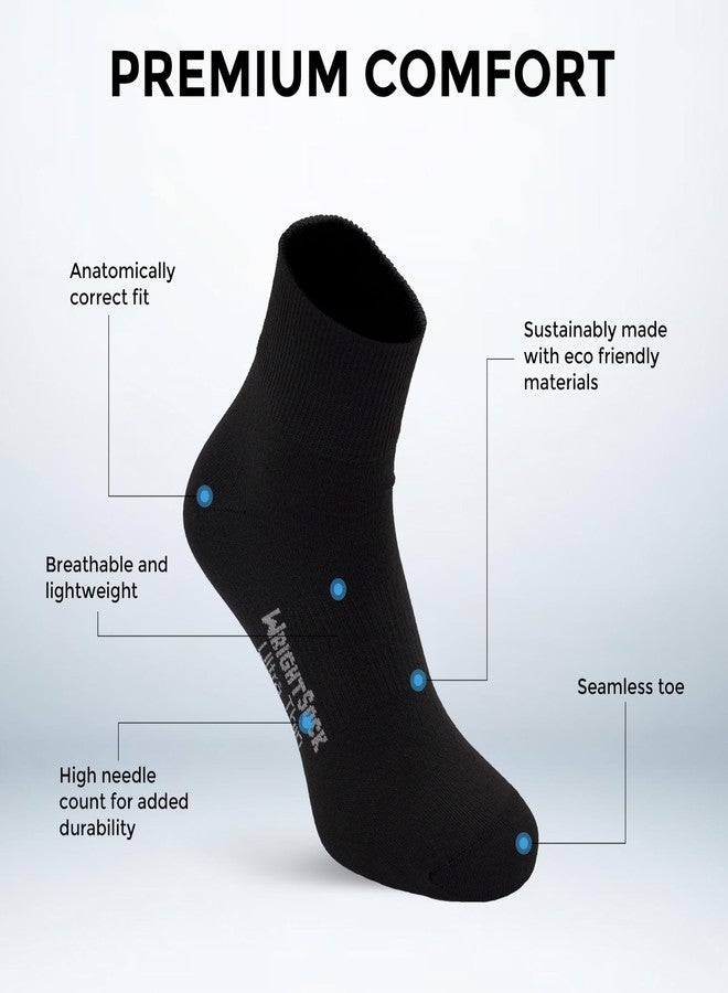 Wrightsock Ultra Thin Quarter Running Socks for Men and Women - Cushioned, Eco-Friendly and Anti Blister Socks with our Contoured Foot Design - American Made with Moisture Regulation - Image 3
