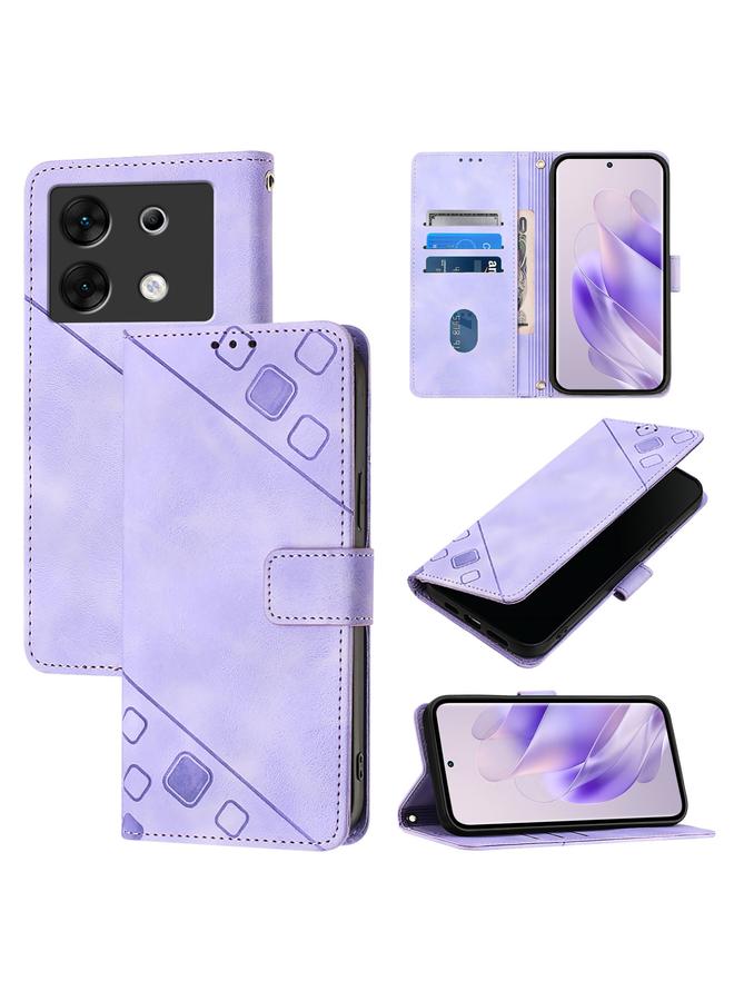 Zaboon Case For Infinix Zero 30 5G Skin Feel Embossed Leather Phone Case - Image 1