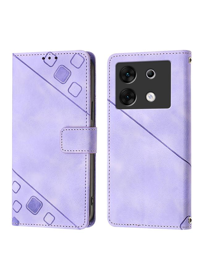 Zaboon Case For Infinix Zero 30 5G Skin Feel Embossed Leather Phone Case - Image 2