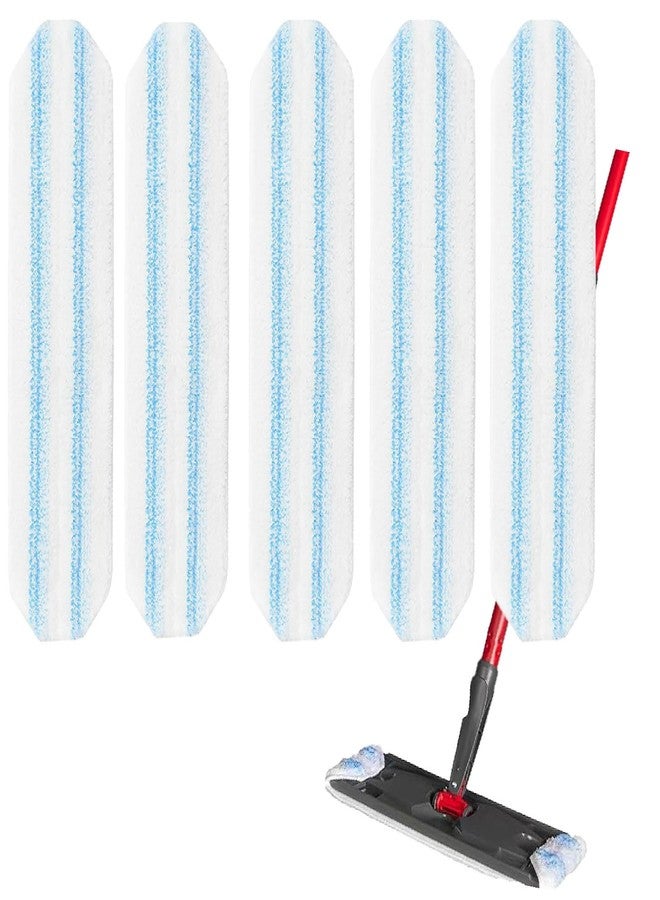 IVTCTV 5-Pack Replacement Mop Pads for O-Cedar H2prO/ Vileda H2prO Flat Mop System | Washable Reusable Microfiber Pads - Image 1