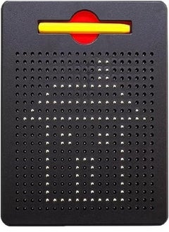 Generic Mini MagPad Magnetic Drawing Board for Kids and Toddlers with Magnetic Pen and Beads - Erasable Doodle Writing Board and Drawing Board Toy (Black)  - Image 1