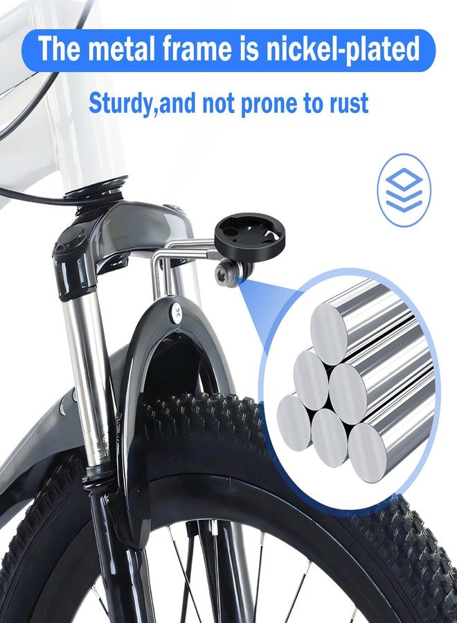 Colaxi Bike Flashlight Holder Center Fork Mount – Bicycle Headlight Bracket for Cycling, Steel + Plastic, Rotatable for Most Flashlights or Speedometers – Mountain Bike Lighting Accessory – Black - Image 2