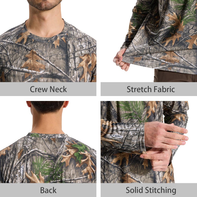 LOOGU Menâ€™s Hunting Camo Shirt Lightweight, Camouflage Shirts for Men Long Sleeve Shirt for Fishing Hiking Camping - Image 4