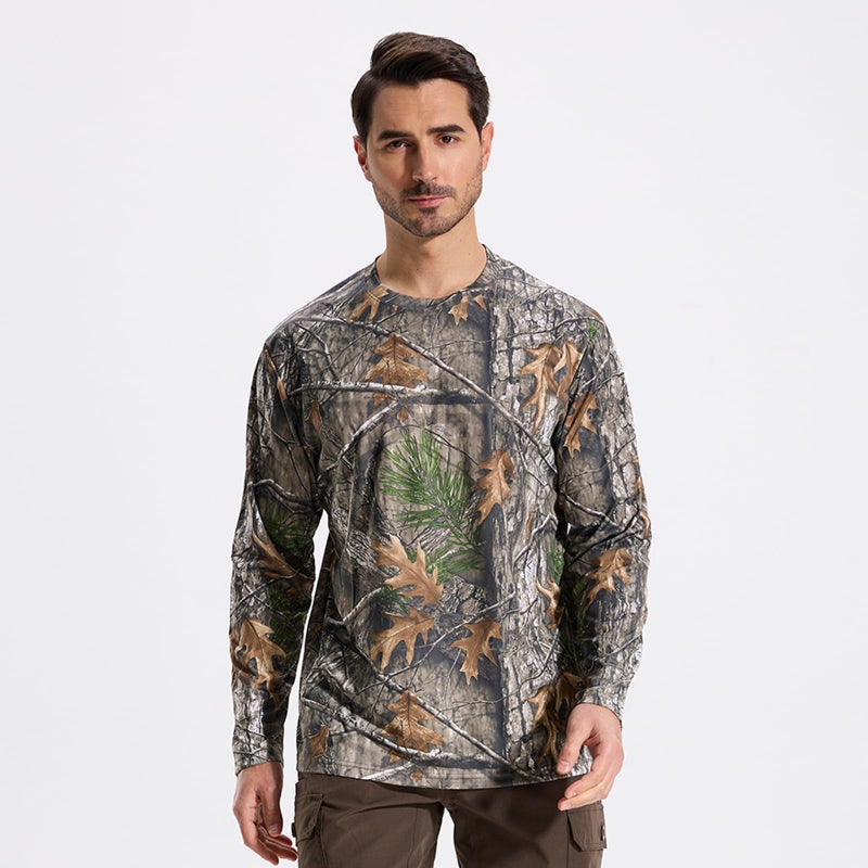 LOOGU Menâ€™s Hunting Camo Shirt Lightweight, Camouflage Shirts for Men Long Sleeve Shirt for Fishing Hiking Camping - Image 2