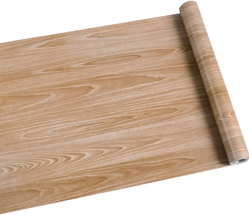 Waddllcor Maple Wood Grain Contact Paper Self Adhesive Shelf Liner Decorative Vinyl Film Peel and Stick Film for Cabinets Shelves Drawers Wall Covering 17.7 x 78.7 Inches - Image 2