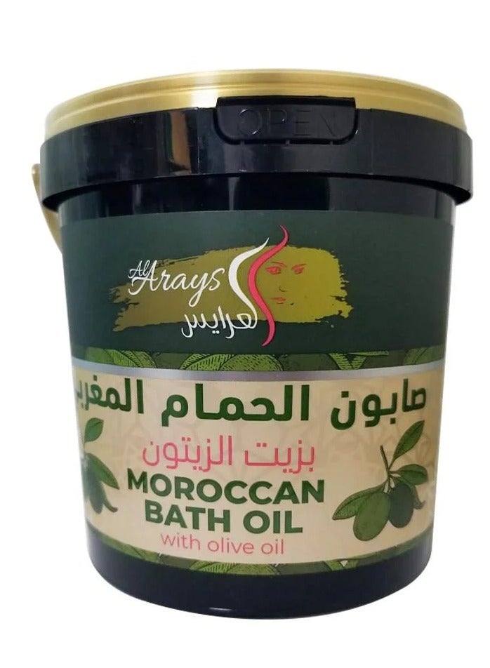 Alarays Moroccan Bath Soap with Olive Oil - 1000ml - Image 1