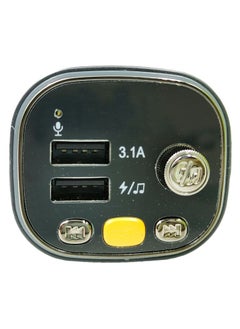 تي اي تي شاحن سيارة USB مزدوج مع شحن سريع 3.1 أمبير وجهاز إرسال FM  - Image 3
