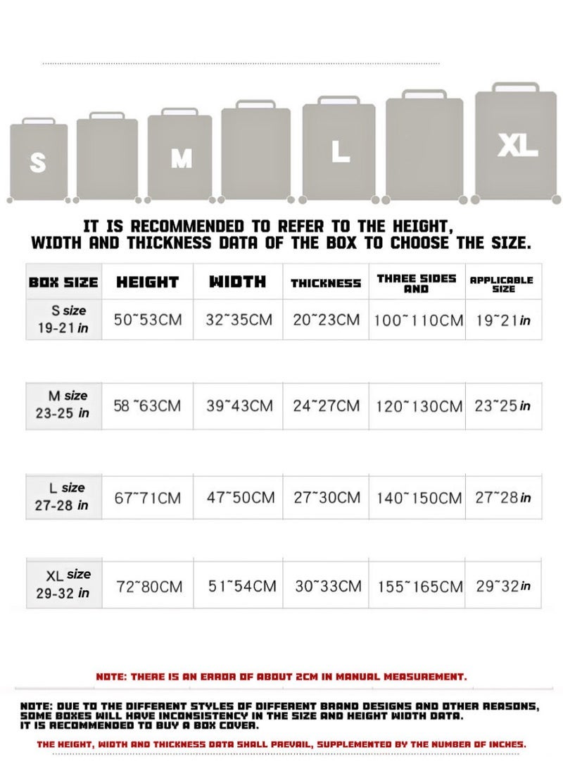 URbazaar TNGames Thickened & High-Elasticity Luggage Cover (Fits 27-28 Inch Suitcases) + Free Macaron Apple Green PVC Luggage Tag | Dustproof & Scratch-Resistant | Quick Airport Identification - Image 4