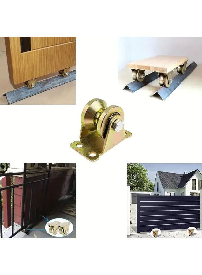 4pcs Heavy Duty V Groove Pulley Wheels For Reverse Track Industrial Machinery Gate Roller 120Kg Load - Image 3