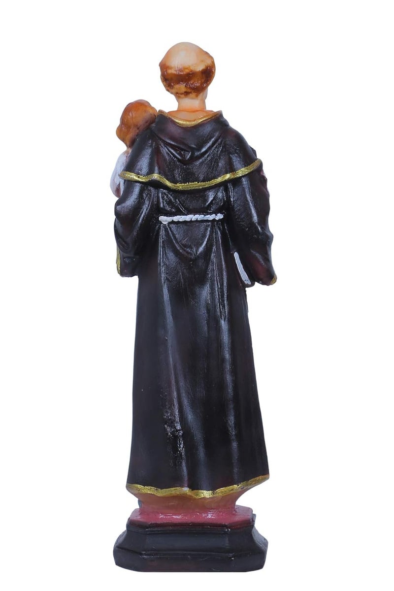 Newven St Antony showpiece Christian Statues god Idol Catholic Wall Decorative Figurine for Home Decor Craft Gifts for House Warming for Living Room 15 CM - Image 5