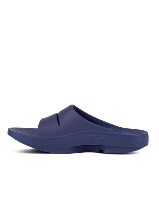 OOFOS Women's Ooahhslide Sandal, Navy, 41 EU - Image 5