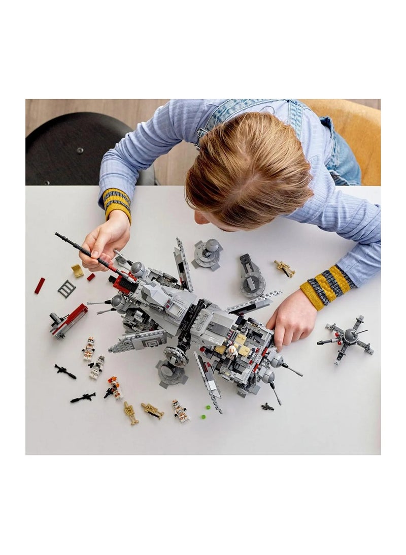 ليغو مجموعة بناء ليجو ستار وورز AT-TE ووكر 75337 - أرجل قابلة للتعديل وبندقية إطلاق نار شديدة التحمل، للأعمار من 9 سنوات فما فوق، 1082 قطعة - Image 5