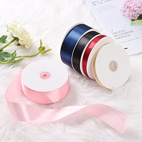 Ewaymado Satin Ribbon Creamy-White Double Faced 3/8" X 50 Yards, Fabric Ribbons Perfect for Wedding and Party Decoration,Gift Wrapping, Sewing, Crafts - Image 3