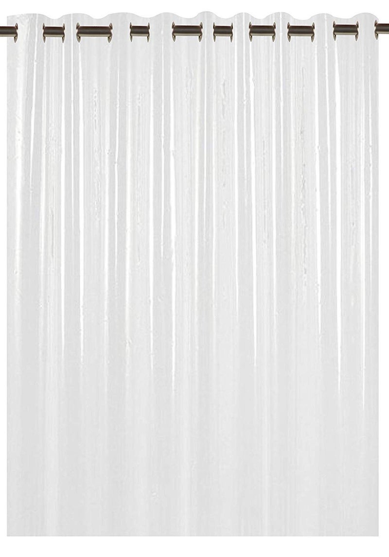 Kuber Industries Kuber Industries PVC AC Curtain Eyelet Rings Waterproof Material30 MM Thickness Mold Mildew FreeSize 9 Feet Transparent CTKTC5677 - Image 1