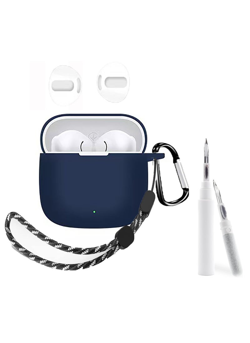 Generic - Silicone Protective Case Cover for Huawei FreeBuds Se 3 with Cleaner Kit and Ear Tips (Blue) - Image 1