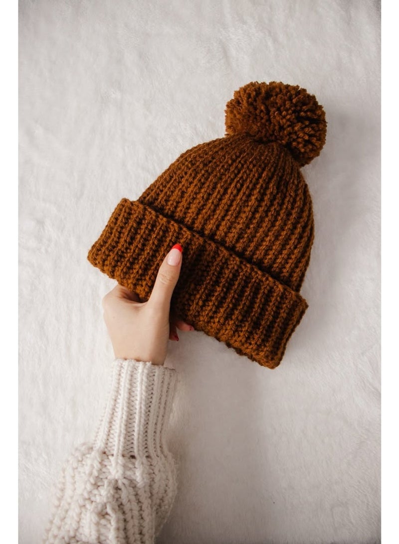 Winter ice cap for women and men, hand-crocheted - Image 2