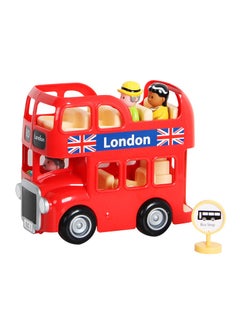 Y&D Double Decker Tour Bus Toy Classic Toys City Tour London Bus With 3 Play Figure  - Image 1