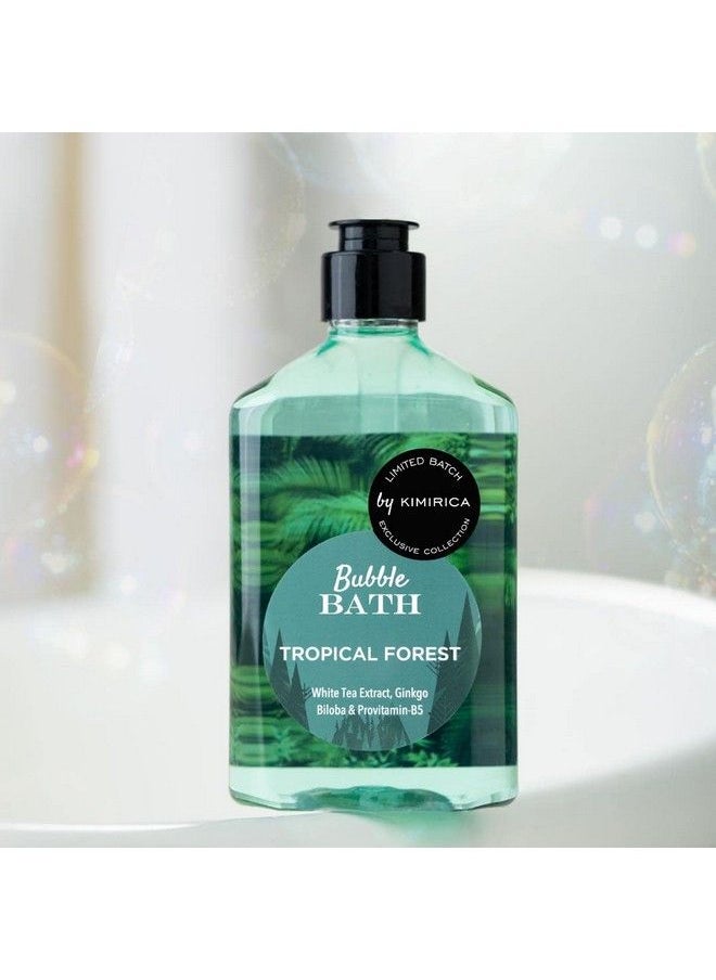 KIMIRICA - Tropical Forest Bubble Bath 100% Vegan And Paraben Free With Goodness Of Ginkgo Biloba & White Tea Extracts Provitamin B5 Aloe Vera & Vitamin E ; 270 Ml - Image 1
