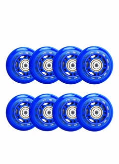 KASTWAVE 8 Pack 64mm, 82A/84A Inline Skate Wheels with ABEC-7 Bearing, Indoor/Outdoor Roller Skate Wheels, Roller Blade Skating Wheels, Training Wheels for Scooters,Beginner  Roller Blades Replacement Wheel  - Image 4