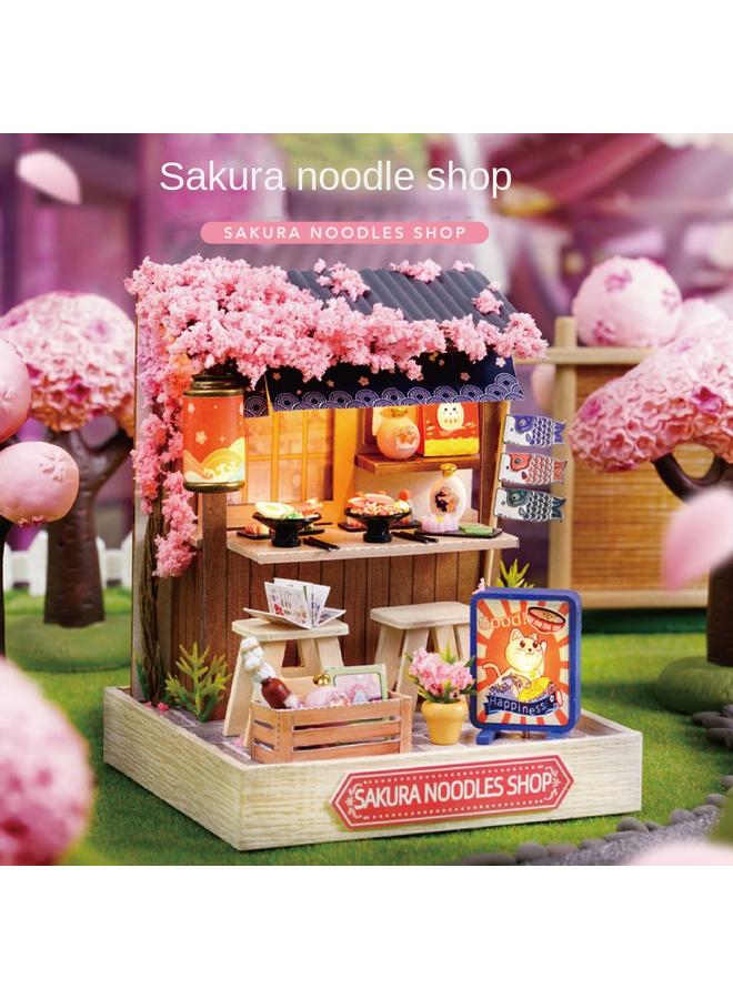 Bluejw Zhiqu House Happy One Pavilion Diy Handmade Assembled 3D Assembled Model Toy Cabin Toy Gift - Image 2