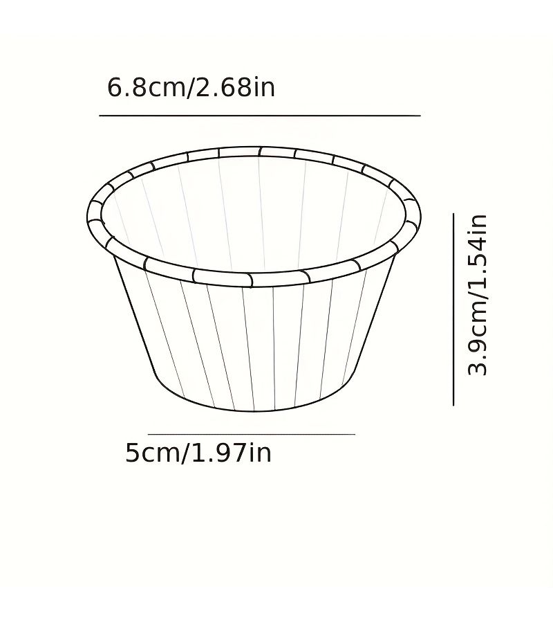 Pink Color High Temperature Resistant Cake Cups 50pcs Food Grade Party Baking Supplies - Image 3