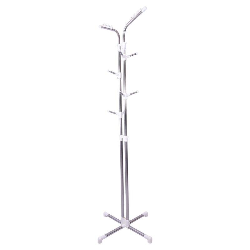 Loop Group Loop Group Hand Bag Belt Hat Stand Hanger ClothesRack Hanger Organiser Display for Showroom Shop Home Bedroom Dress Helmet Jacket Handbags Office Room Garment Hanging Rack Coat Stainless Steel  - Image 4