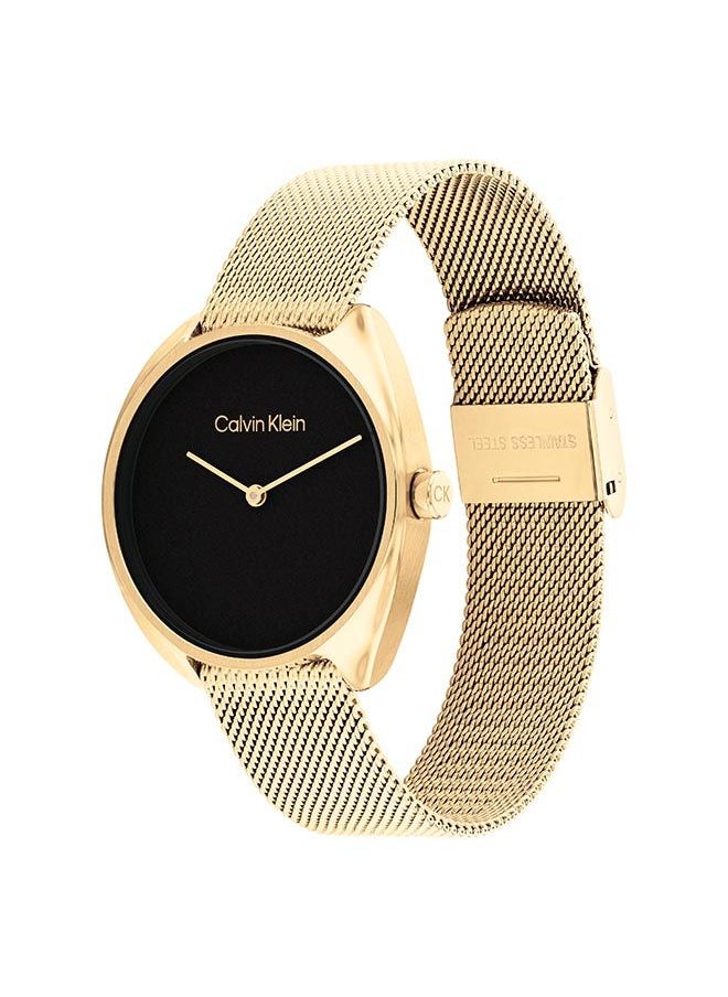 CALVIN KLEIN Women's Analog Round Shape Stainless Steel Wrist Watch 25200271 - 34 Mm  - Image 3