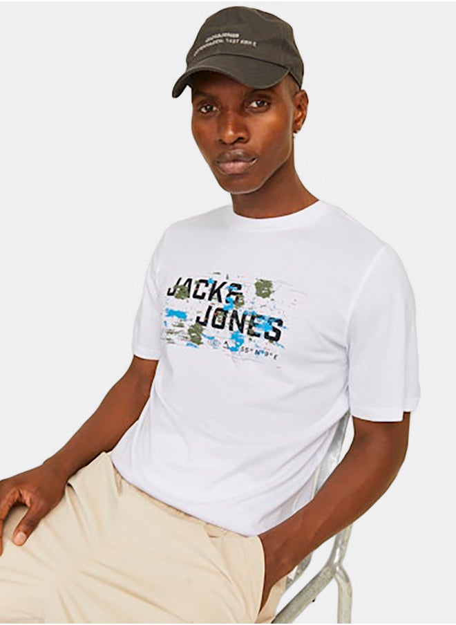 JACK & JONES Jcooutdoor Logo Tee Ss Crew Neck Sn  - Image 4