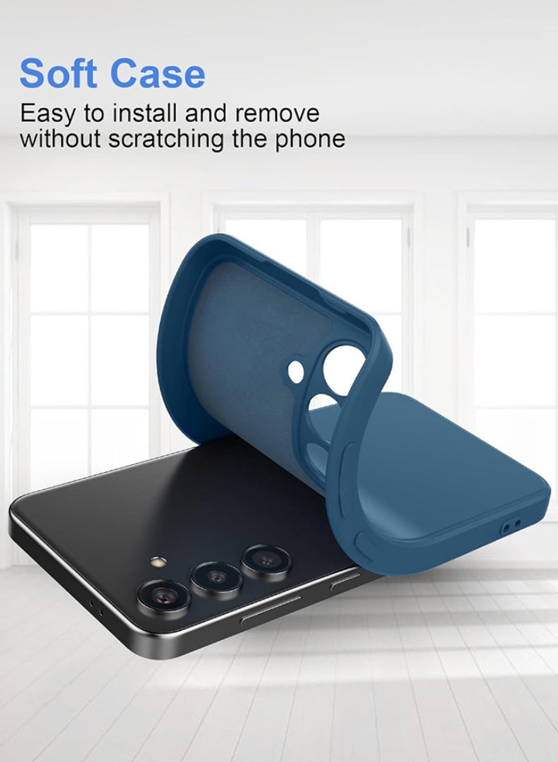 رفع القضية متوافق مع حافظة A26، غطاء هاتف نحيف واقٍ مضاد للصدمات لهاتف A26 2025، مصنوع من البولي كربونات غير اللامعة الفاخرة [ناعم مضاد للخدش]، أزرق - Image 5