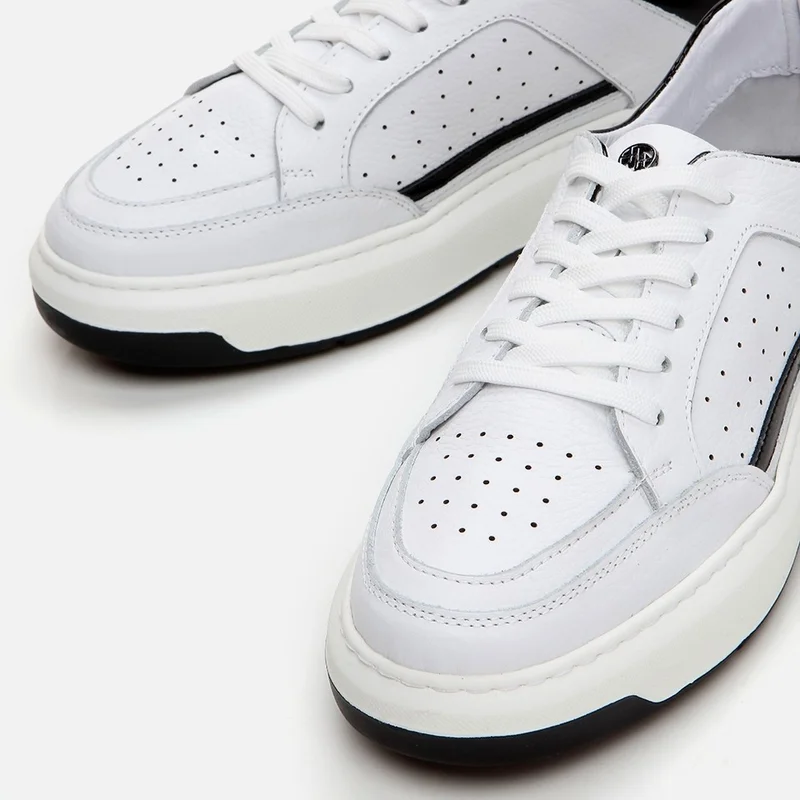 Hotiç 02AYH288650A900 GENUINE Leather White Men's Sports Shoes