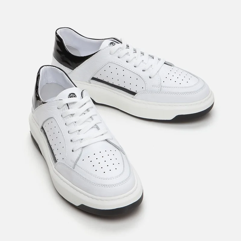 Hotiç 02AYH288650A900 GENUINE Leather White Men's Sports Shoes