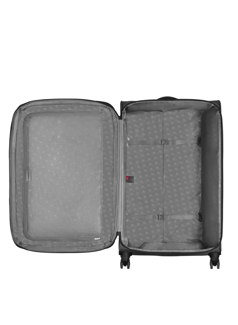 Wenger Vibrave 81cm Large Softcase 4 Double Wheel Expandable Check-In Luggage Trolley Anthra - 612556