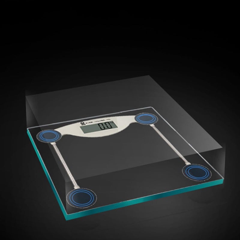 ميزان حمام رقمي 290x280 ملم بشاشة LCD من الزجاج المقسّط لقياس وزن الجسم للاستخدام المنزلي - Image 5