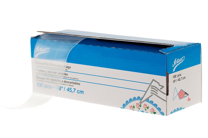 Ateco Disposable Decorating Bags, 18-Inch, Pack of 100 - Image 1
