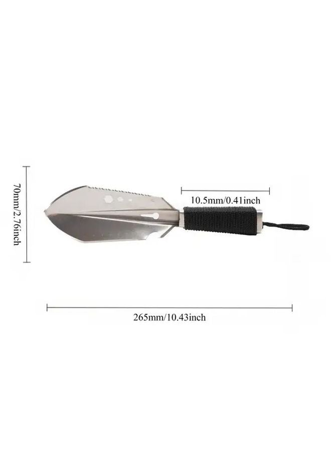 Green Multi Functional Garden Shovel Portable Heavy Duty Stainless Steel Trowel Transplanter - Image 5