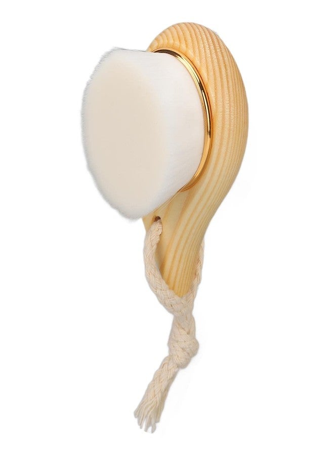 Agatige Wooden Facial Brush, Soft Fiber Bristles with Hang Ring Face Wash Cleanser Exfoliato Brush with a Hanging Ring for Daily Deep Pore Cleaning - Image 1