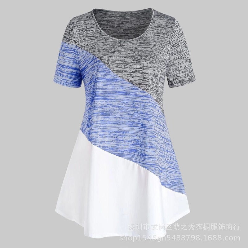 2021 Two-Color Turtleneck Color Matching Crewneck T-Shirt Explosions All-Match British Women'S Long T-Shirt - Image 4