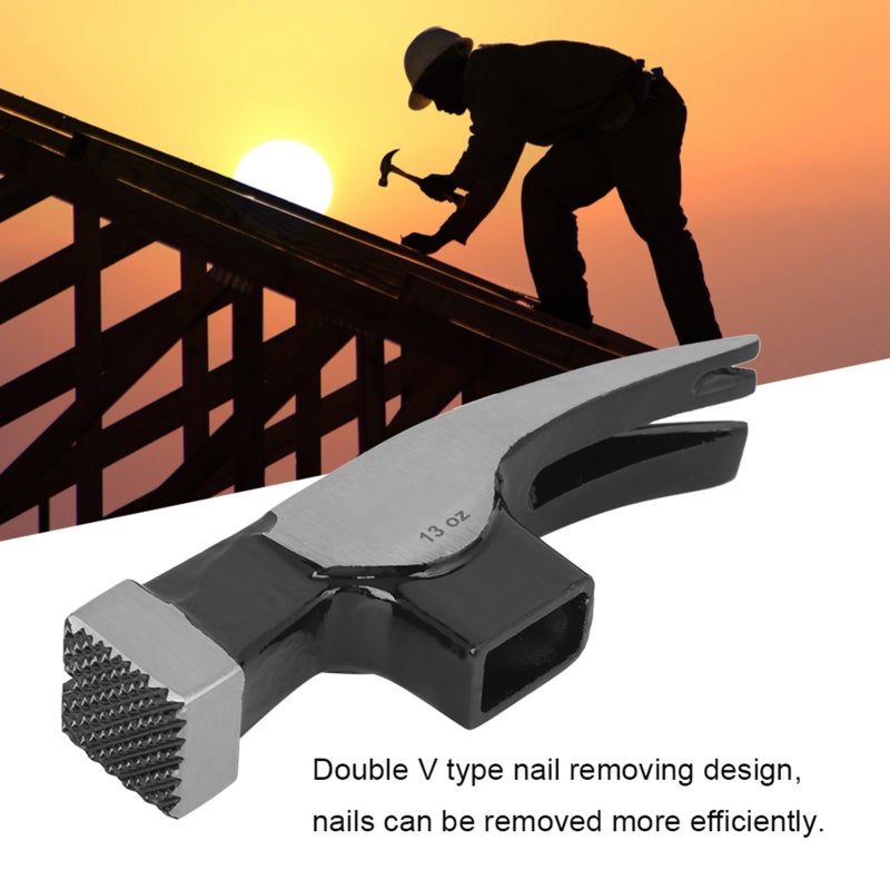 High-carbon Steel Hammer Head: Double V Nail Removal Design - Wear Resistance For Concrete Dressing Tile Adhesion & Nail Removal Tasks - Image 5