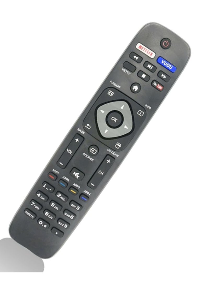 ELTRAZONE - "Universal Replacement Remote Control for Philips Smart TV – Compatible with NH500UP, URMT41JHG006, URMT41JHG003, 58PFL4609/F7, 55PFL5601/F7, and More" - Image 1