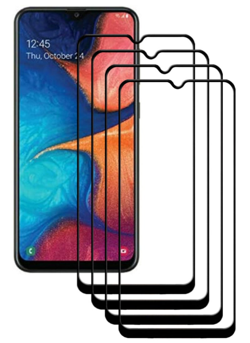 ACLIX 4 Pieces Antistatic ESD Dustproof Premium Quality High Definition Tempered Glass Screen Protector Designed For Samsung Galaxy A20 - Image 1