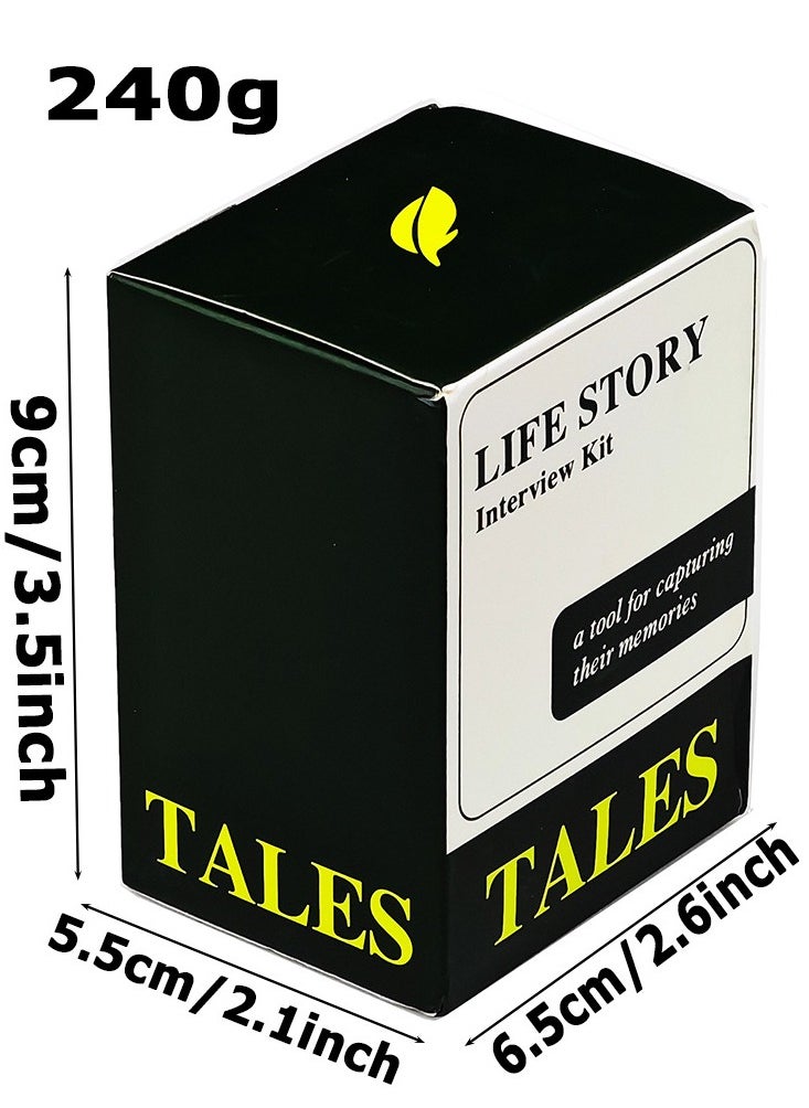 RedMapleTEK - 150 Life Story Interview Cards Kit, Life Story Interview Kit, Family Game Night Interview Cards, Learn More About Parents And Grandparents Stories, Party Essentials - Image 1