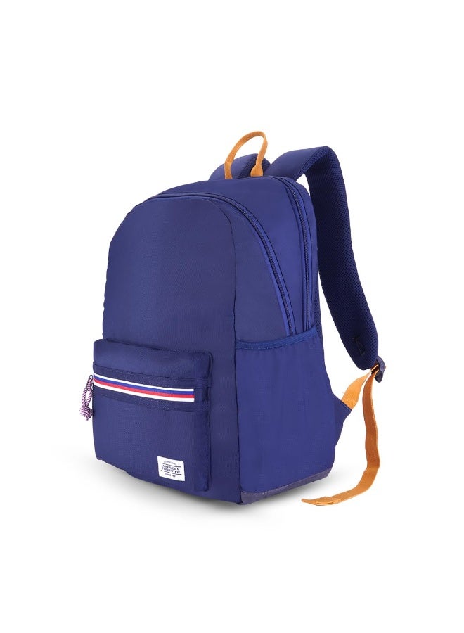 American Tourister 3 Compartments Carter,28L Volume College And Office 4 Compartment Laptop Backpack With Front Organizer And Spacious Interiors For Unisex - Naval,Navy - Image 1
