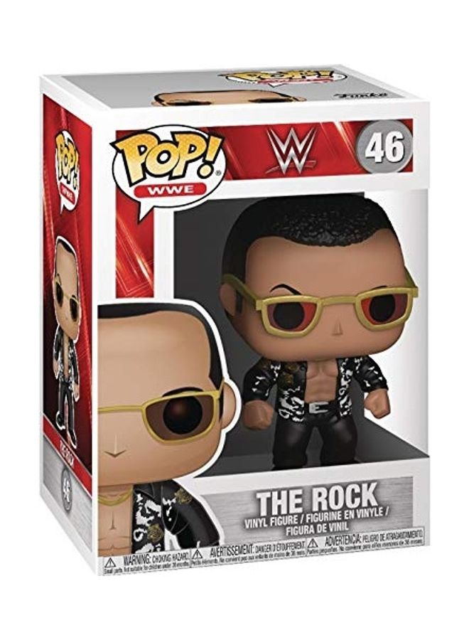نيبمينينت مجسم شخصية ذا روك من دبليو إي مصنوع الفينيل بتصميم قديم مع علبة واقية 4 x 7بوصة - Image 3