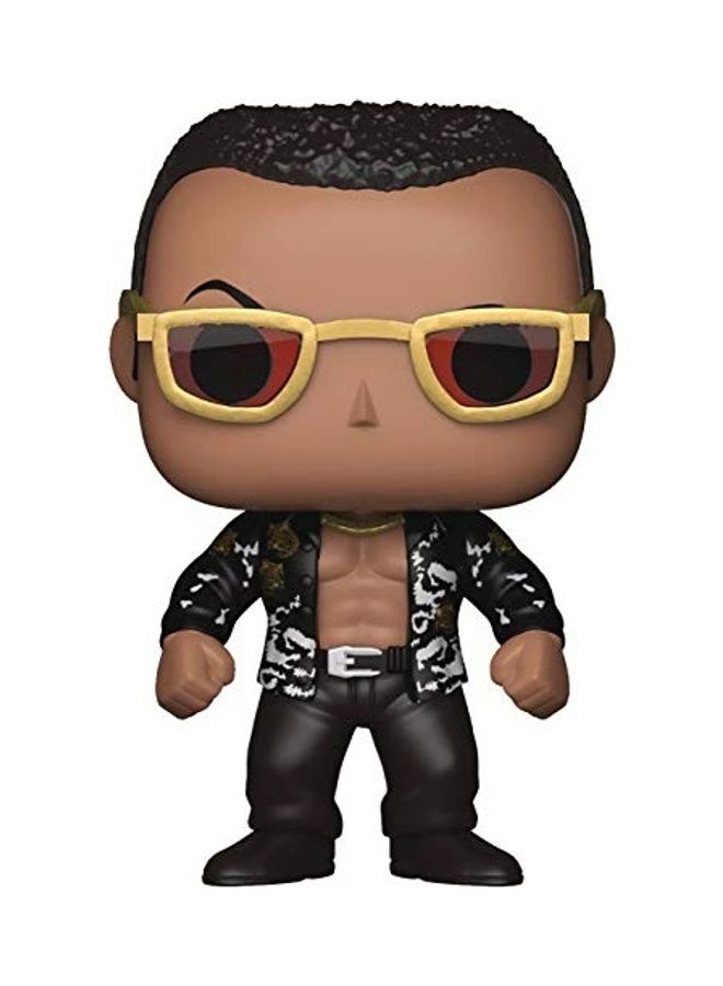 نيبمينينت مجسم شخصية ذا روك من دبليو إي مصنوع الفينيل بتصميم قديم مع علبة واقية 4 x 7بوصة - Image 2