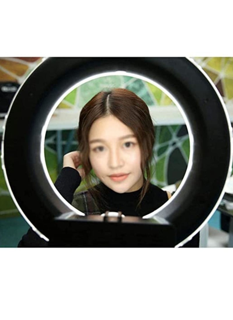 Yuwell - 14 Inch Ring Selfie Light For Mobile And Photoshoot Portable Selfie Mirror Ring For Video Call Shoot And Online Classes With Tripod Stand - Image 1