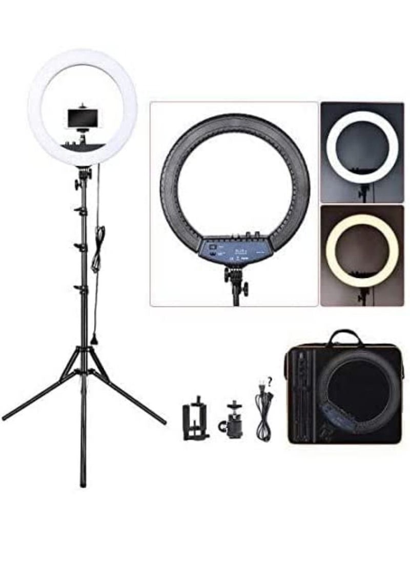 Yuwell - 14 Inch Ring Selfie Light For Mobile And Photoshoot Portable Selfie Mirror Ring For Video Call Shoot And Online Classes With Tripod Stand - Image 1
