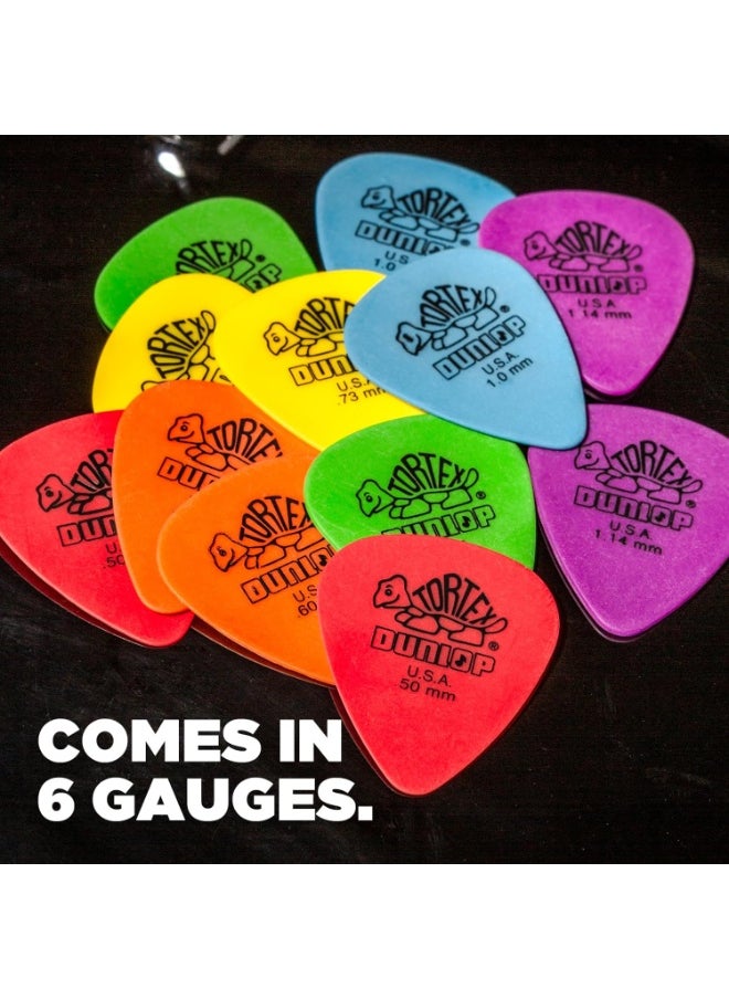 JIM DUNLOP JIM DUNLOP 1.0mm Blue Guitar Pick-12 Pack Tortex Standard (418P100)  - Image 2