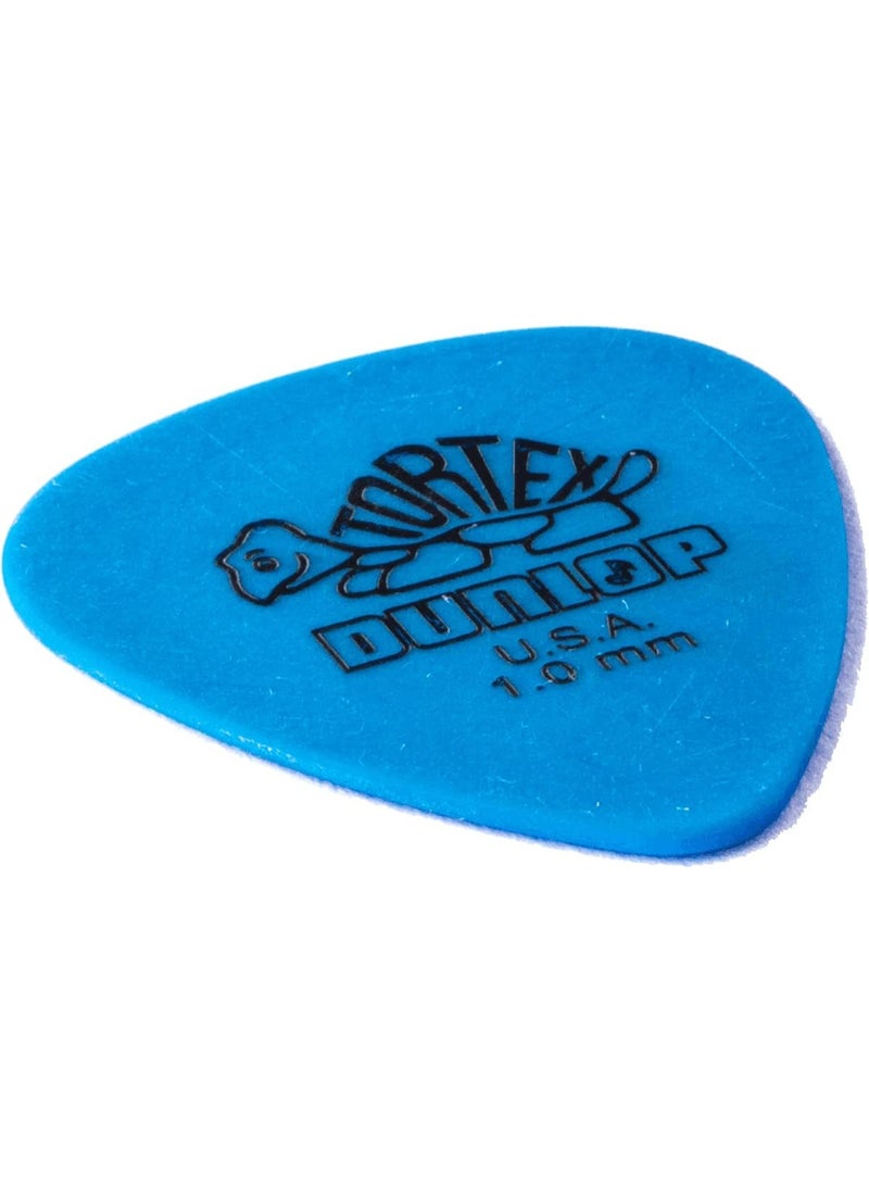 JIM DUNLOP JIM DUNLOP 1.0mm Blue Guitar Pick-12 Pack Tortex Standard (418P100)  - Image 3